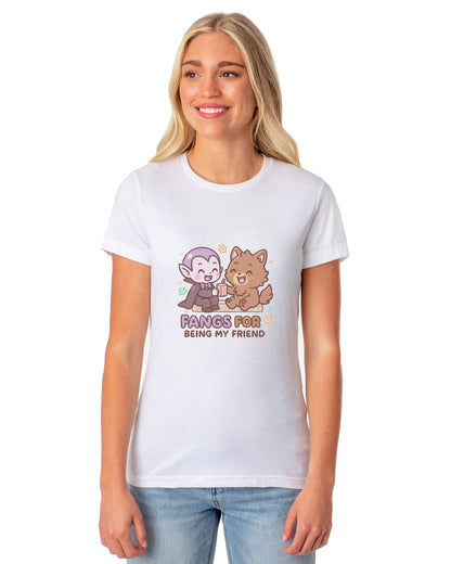 PJammy Halloween T-Shirt Women's Fang Friends Short Sleeve Tee