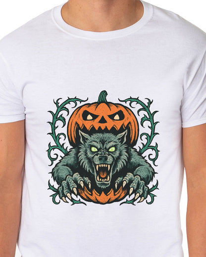 PJammy Halloween T-Shirt Men's Pumpkin Terror Short Sleeve Tee