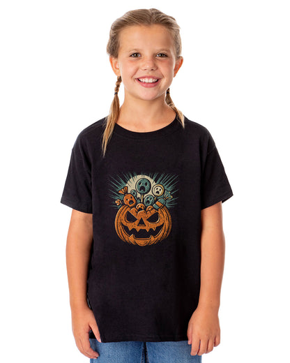 PJammy Halloween T-Shirt Boys' Pumpkin Panic Short Sleeve Tee
