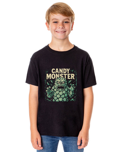 PJammy Halloween T-Shirt Boys' Candy Monster Short Sleeve Tee