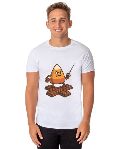 PJammy Halloween Chocolate Defender Candy Corn Men's T-Shirt