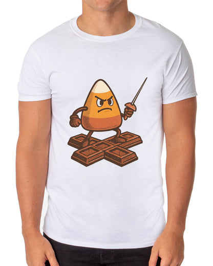 PJammy Halloween Chocolate Defender Candy Corn Men's T-Shirt