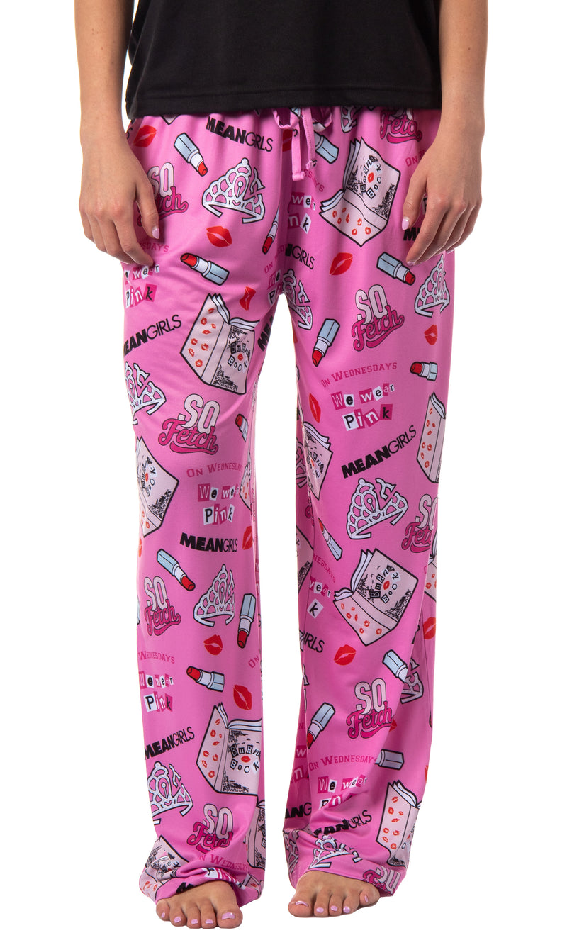 Mean Girls Women's Burn Book Icons and Movie Quotes Lounge Pajama Pants