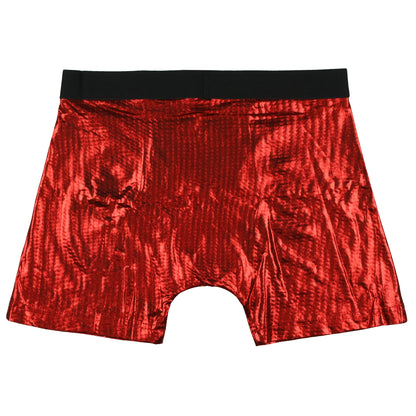 Intimo Mens Shimmer Red Boxer Briefs Underwear