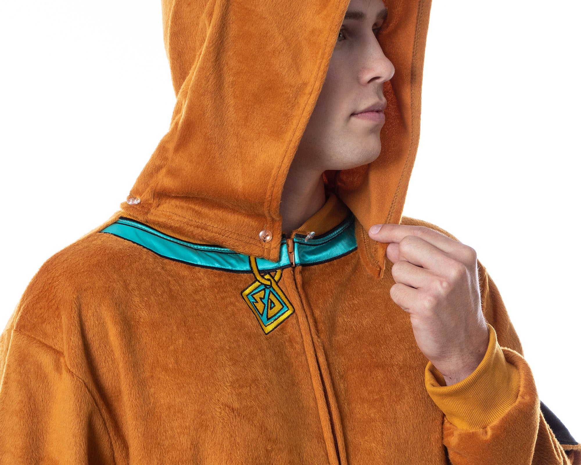 Scooby-Doo Mens' Hooded Costume Sleep Pajama Union Suit Outfit