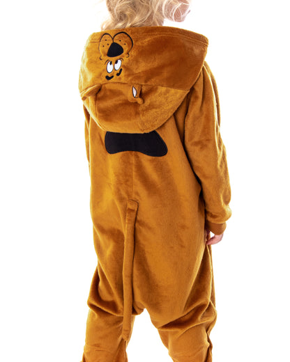 Scooby Doo Toddler Girls' One Piece Hooded Pajama Union Suit