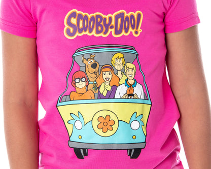 Scooby Doo Girls' Mystery Machine Shirt And Pants 2 PC Pajama Set (LG, 10/12)