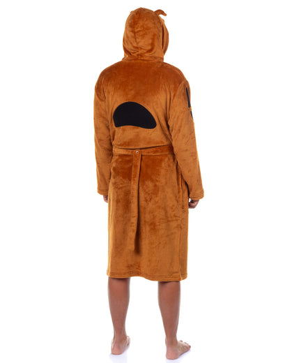 Scooby-Doo Robe Men's Character 3D Design Hooded Bathrobe For Adults