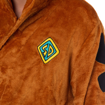 Scooby-Doo Robe Men's Character 3D Design Hooded Bathrobe For Adults