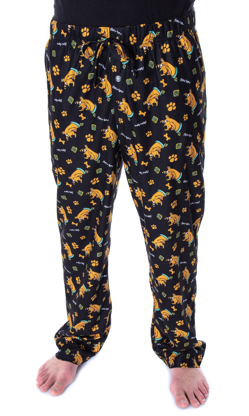Scooby Doo Men's Ruh-Roh! Scooby Character Adult Sleep Lounge Pajama Pants