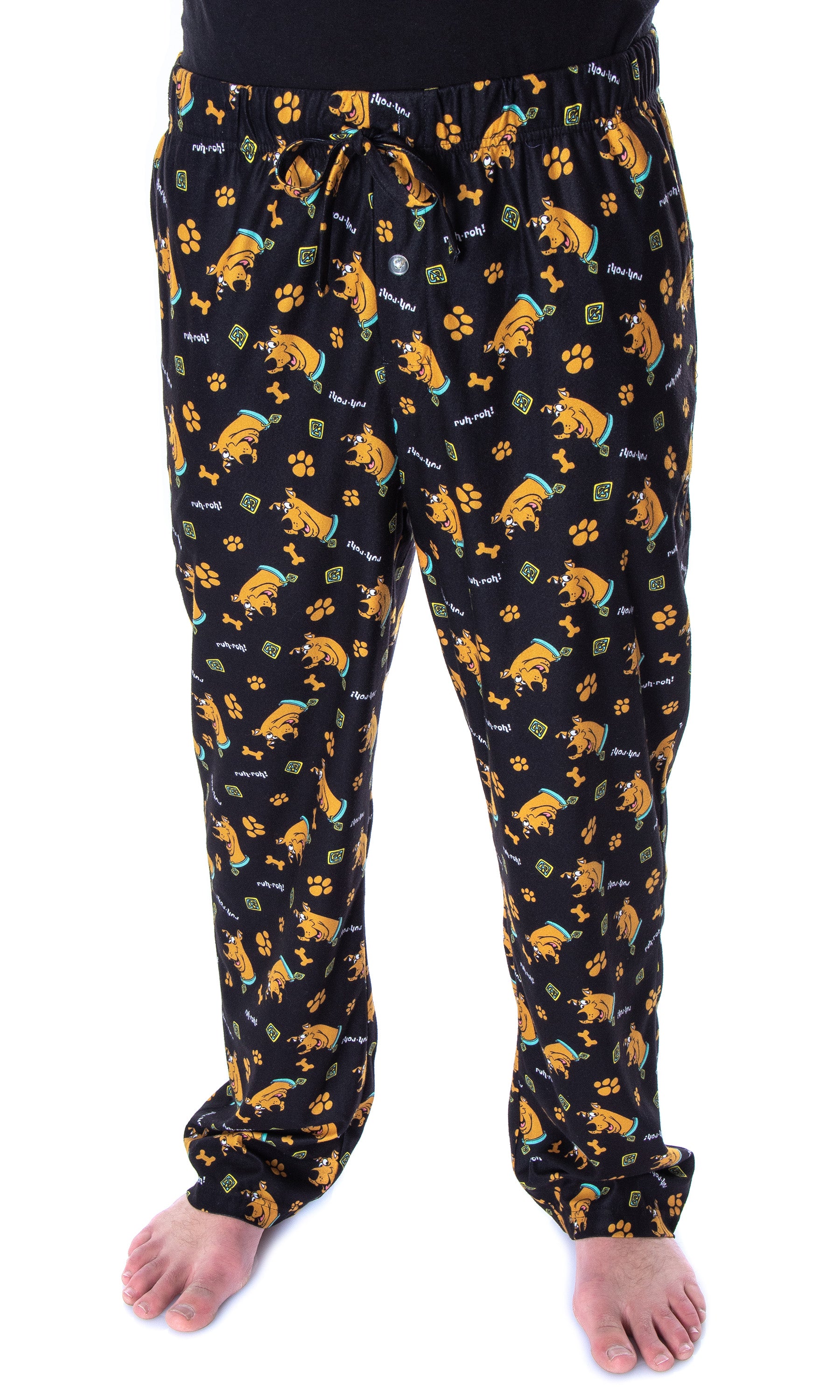 Scooby-Doo Men's Ruh-Roh! Scooby Character Sleep Lounge Pajama Pants (4X)