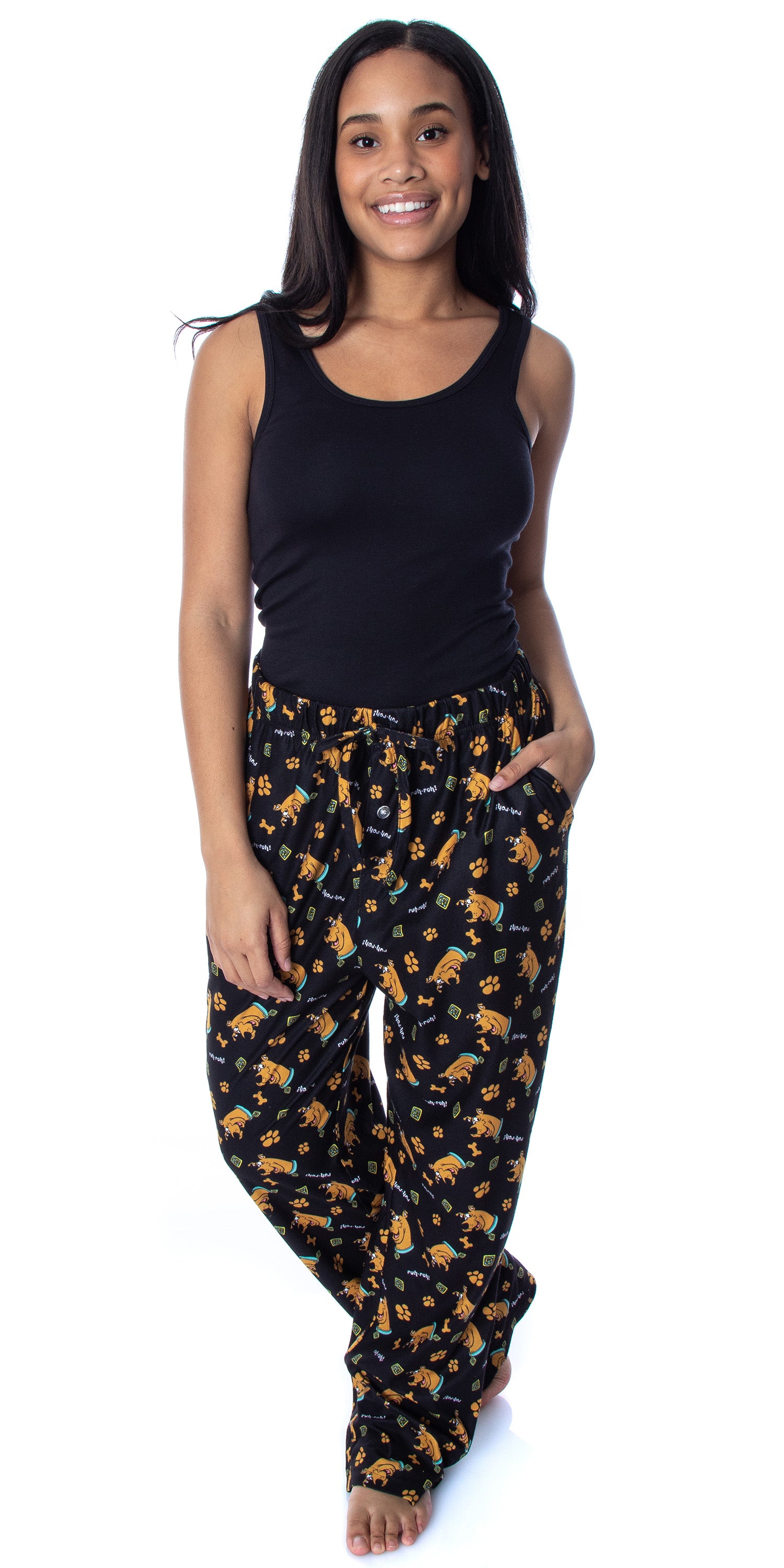Scooby-Doo Men's Ruh-Roh! Scooby Character Sleep Lounge Pajama Pants (4X)