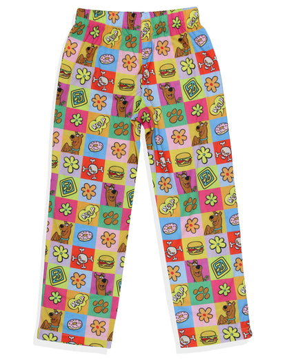 Scooby-Doo Girls Pjs All Over Print Square Icons Lounge Pajama Pants