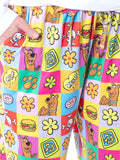 Scooby-Doo Womens' Relp Paw Print Square Icons Sleep Pajama Pants