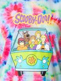 Scooby-Doo Womens' Mystery Machine Tie Dye Sleep Pajama Set Short (X-Small)