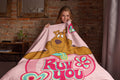 Scooby-Doo Ruv You! Super Soft Silk Touch Throw Blanket