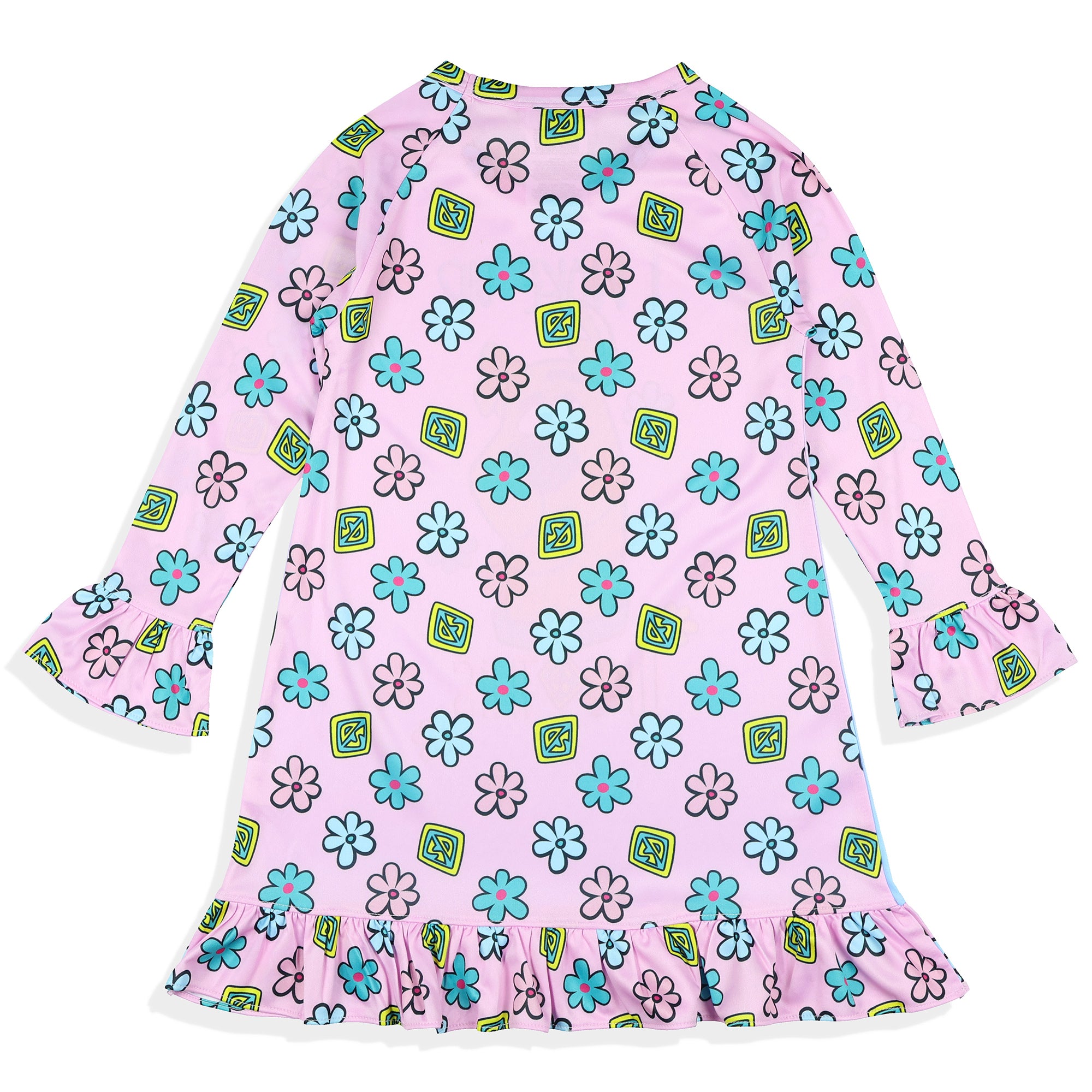 Scooby Doo Toddler Girl I Woke Up Like This Raglan Ruffle Gown Nightgown