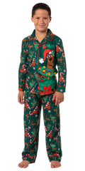 Scooby-Doo Boys' Christmas Character Tree Reindeer Button Sleep Pajama Set