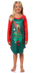 Scooby-Doo Boys' Christmas Character Tree Reindeer Button Sleep Pajama Set