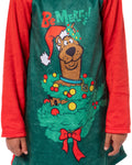 Scooby-Doo Boys' Christmas Character Tree Reindeer Button Sleep Pajama Set