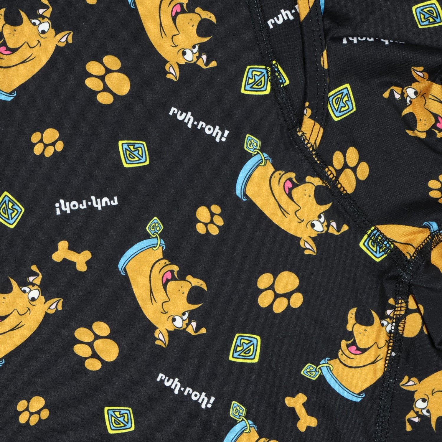 Scooby-Doo Boxer Briefs Men's Ruh-Roh Paw Print Bone Underwear