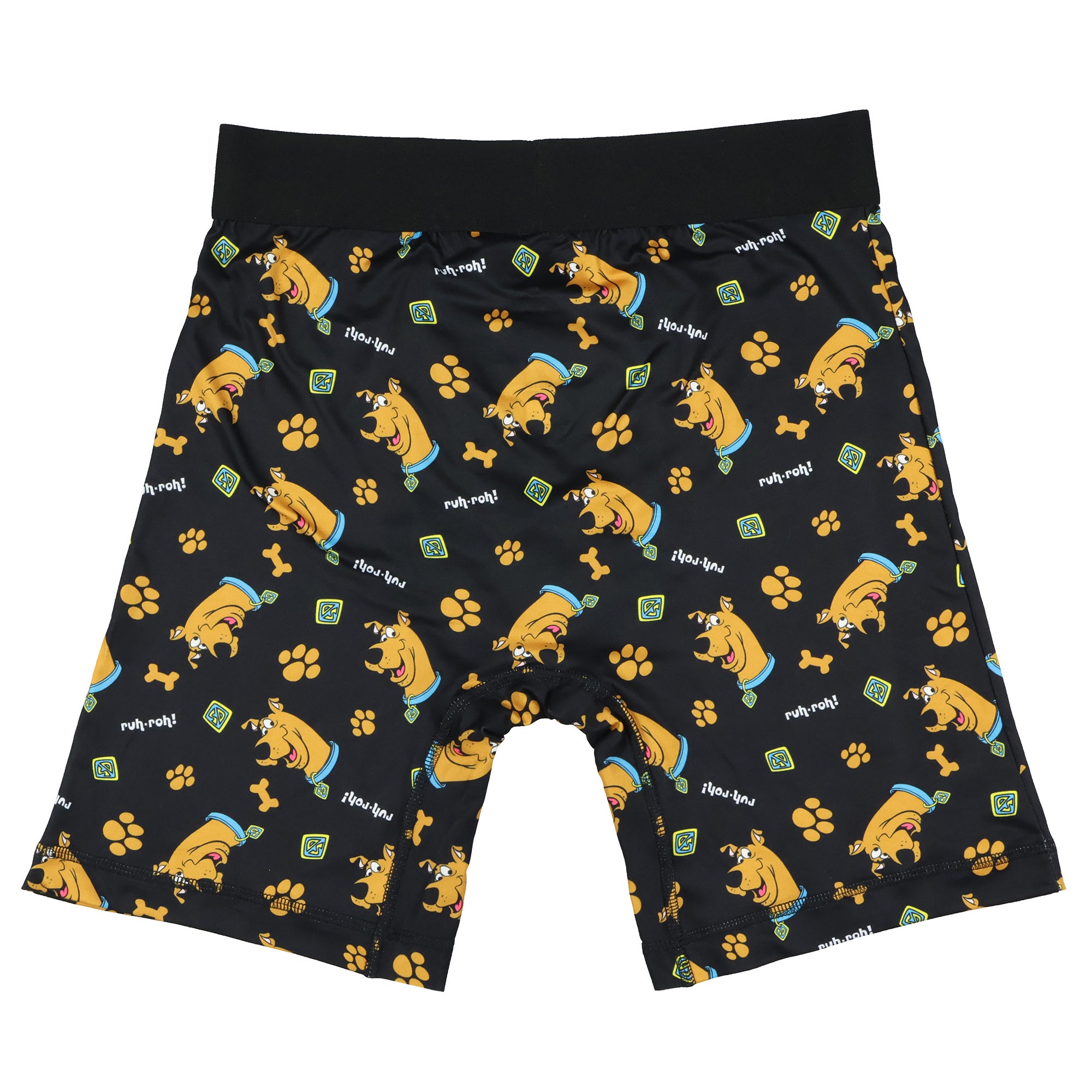 Scooby-Doo Boxer Briefs Men's Ruh-Roh Paw Print Bone Underwear