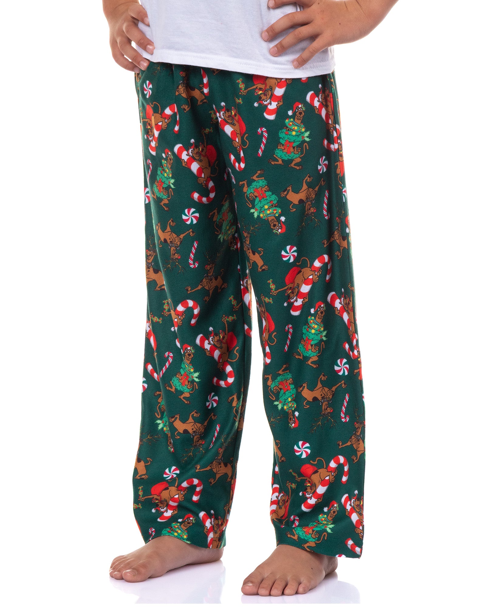 Scooby-Doo Pajamas Boys' Candy Cane Design Lounge Sleep Pants