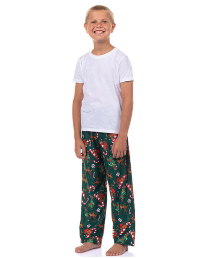 Scooby-Doo Pajamas Boys' Candy Cane Design Lounge Sleep Pants