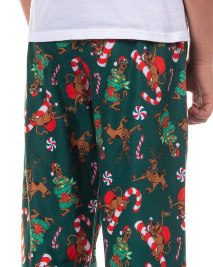Scooby-Doo Pajamas Boys' Candy Cane Design Lounge Sleep Pants