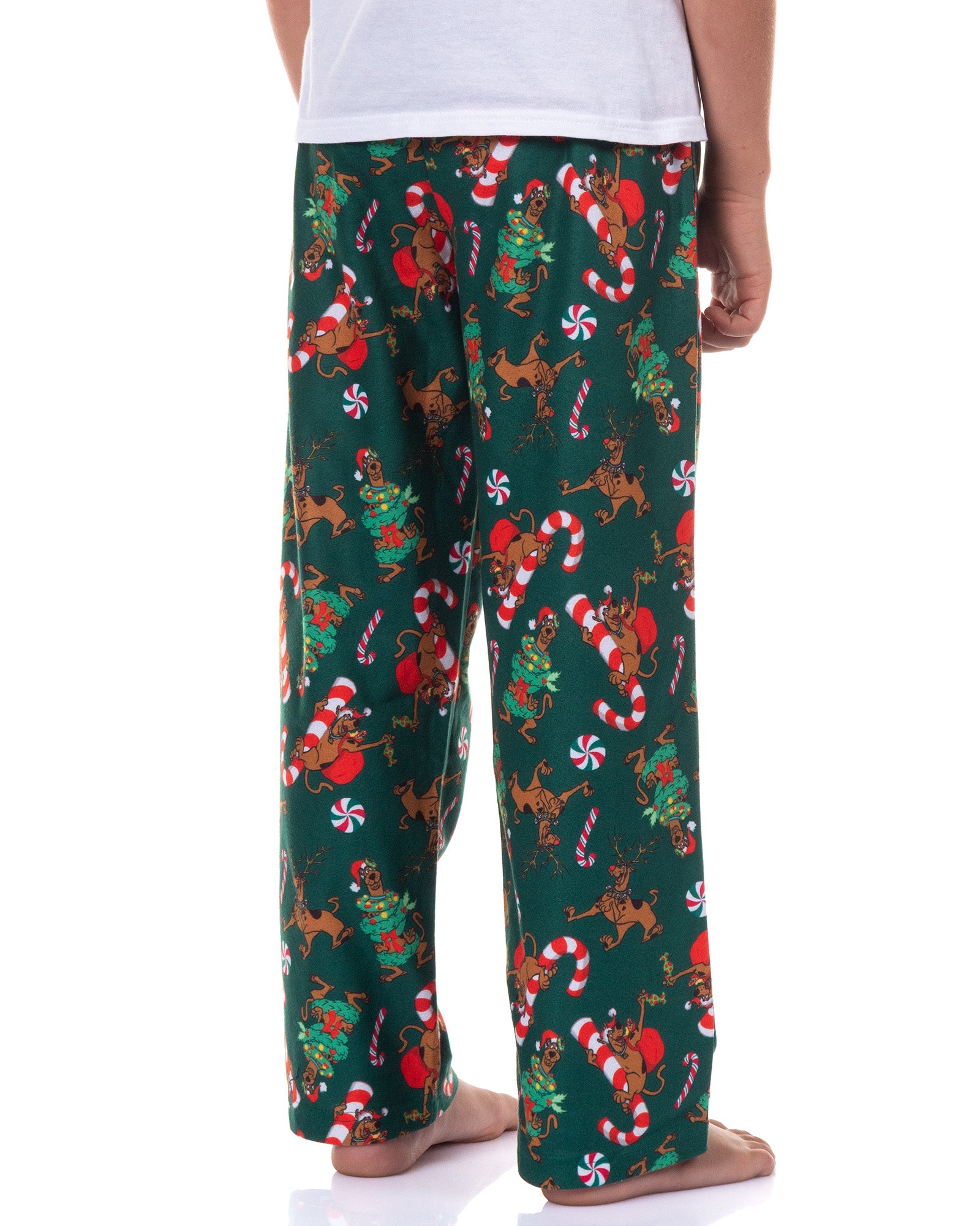 Scooby-Doo Pajamas Boys' Candy Cane Design Lounge Sleep Pants
