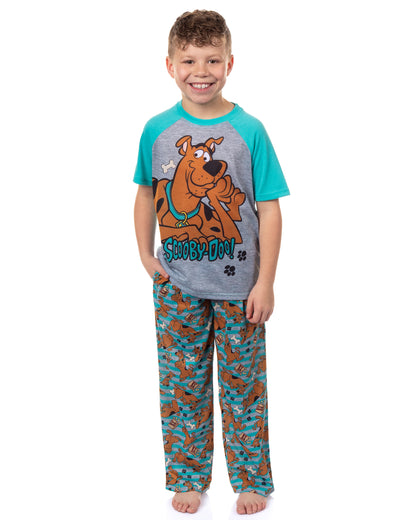 Scooby-Doo Pajamas Boys' Chill Vibes Short Sleeves and Pants Sleep Set