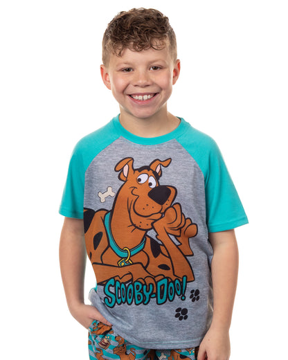 Scooby-Doo Pajamas Boys' Chill Vibes Short Sleeves and Pants Sleep Set