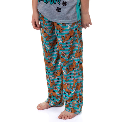 Scooby-Doo Pajamas Boys' Chill Vibes Short Sleeves and Pants Sleep Set (8)