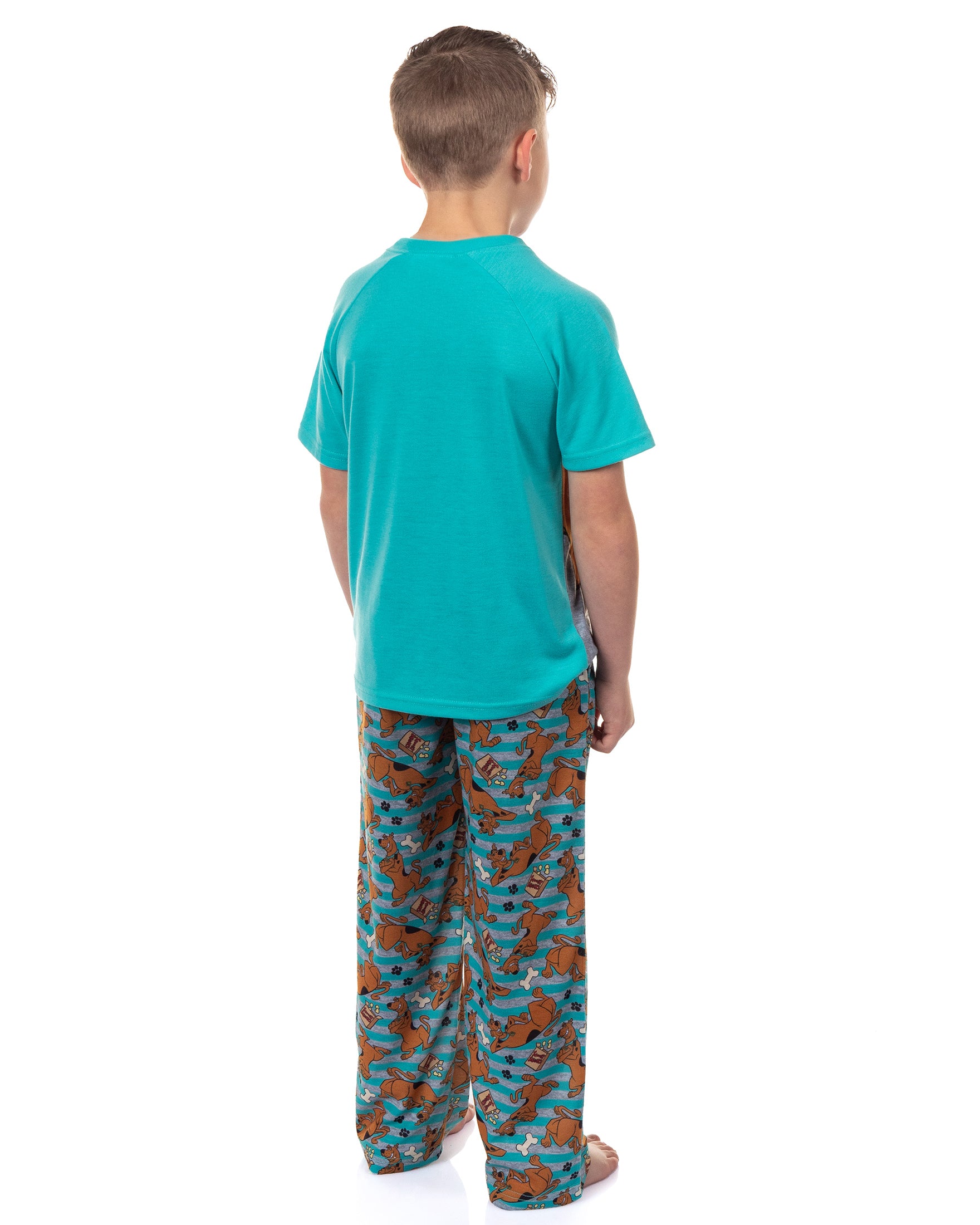 Scooby-Doo Pajamas Boys' Chill Vibes Short Sleeves and Pants Sleep Set (8)