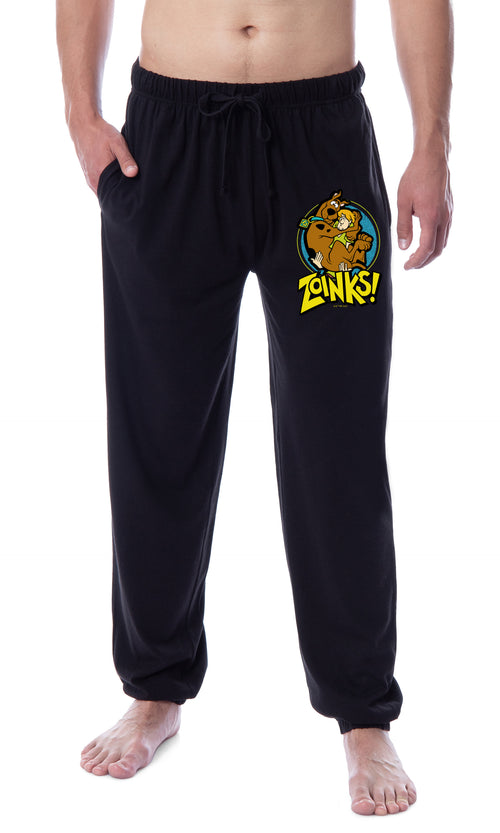 Scooby-Doo Mens' Scooby Shaggy Zoinks! The Gang Logo Icon Classic Sleep Jogger Pajama Pants