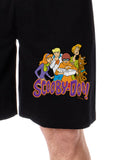 Scooby-Doo Mens' Cartoon The Gang Daphne Velma Scooby Shaggy Fred Character Sleep Pajama Shorts