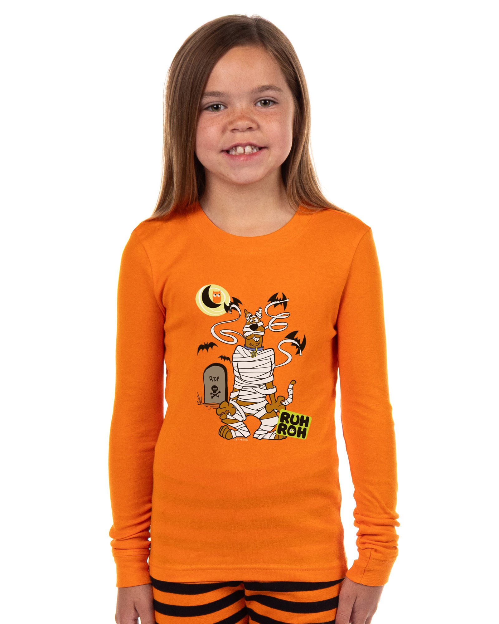 Scooby-Doo Halloween Ruh Roh 2 Piece Long Sleeve Pajama Set