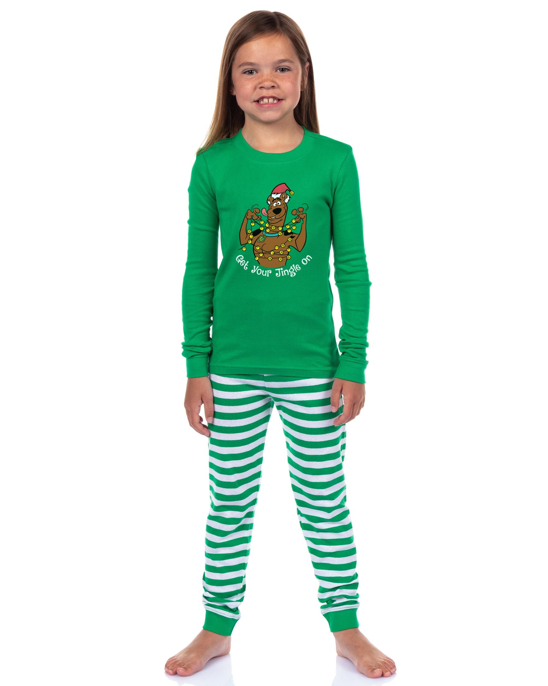 Scooby-Doo Christmas Jingle Bells Family Pajamas 2 Piece Long Sleeve Pajama Set