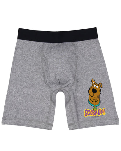 Scooby Doo Men's Logo Design Long Leg Boxer Brief Underwear