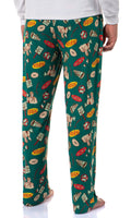 Seinfeld Men's Christmas Tossed Print Sleep Pajama Pants For Adults