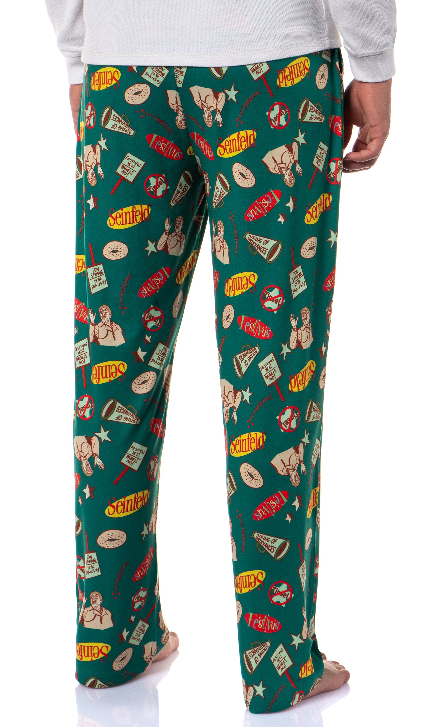 Seinfeld Men's Christmas Tossed Print Sleep Pajama Pants For Adults (XXX-Large)