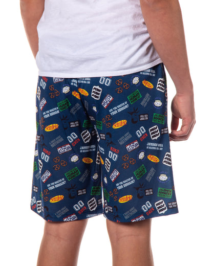 Seinfeld Pajamas Men's TV Series Master of Your Domain Lounge Sleep Shorts
