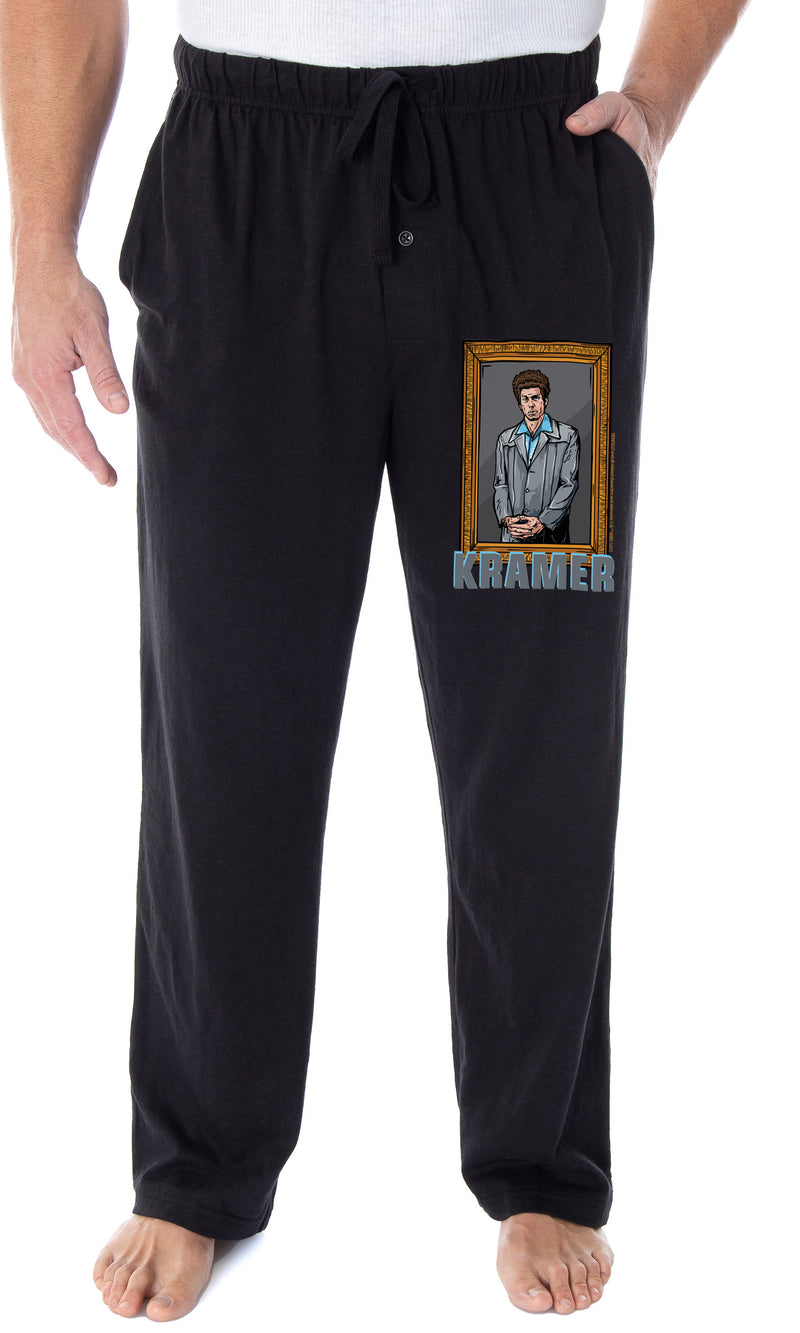 Seinfeld TV Series Men's Cosmo Kramer Portrait Painting Loungewear Sleep Bottoms Pajama Pants