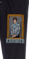 Seinfeld TV Series Men's Cosmo Kramer Portrait Painting Loungewear Sleep Bottoms Pajama Pants