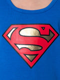 DC Comics Girls' Superman Pajamas Classic Logo Racerback Tank and Shorts Loungewear Pajama Set