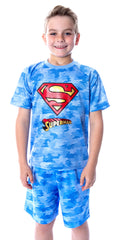 DC Comics Boys' Justice League Digital Camo Superman 2 PC Pajama Set