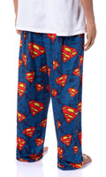 DC Comics Men's Superman Symbol Tossed Print Pajama Pants For Adults