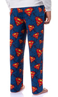 DC Comics Men's Superman Symbol Tossed Print Pajama Pants For Adults