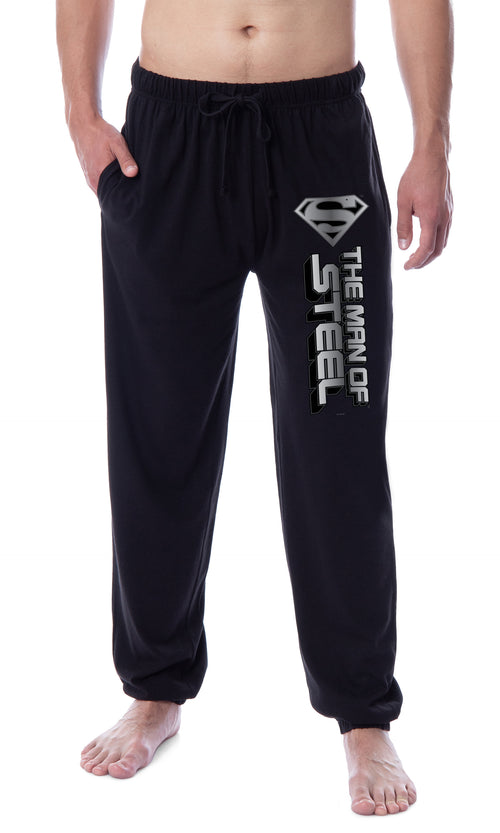DC Comics Mens' Superman The Man Of Steel Sleep Jogger Pajama Pants