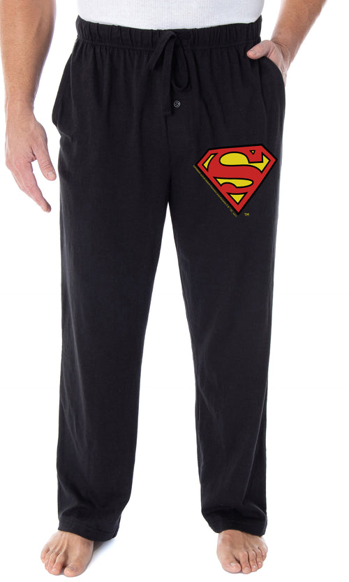 DC Comics Men's Superman Pajama Pants Classic S Symbol Loungewear Sleep Pants